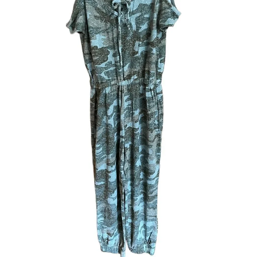 Justic camo print girls jumpsuit size 6‎